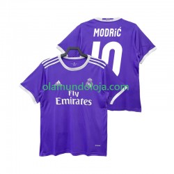 Camisola Real Madrid Modrić LUCA 10 2016 2017 Retro Homem Equipamento Segundo Manga Curta
